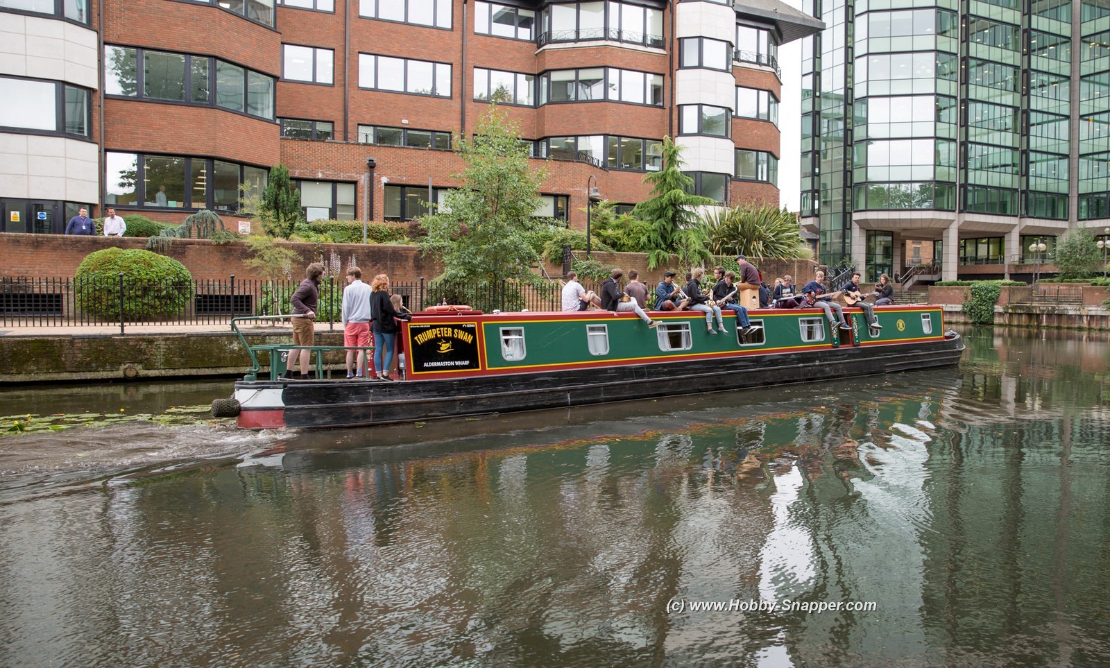 A jazz band on a boat They played at the Cunning Man on Monday evening 