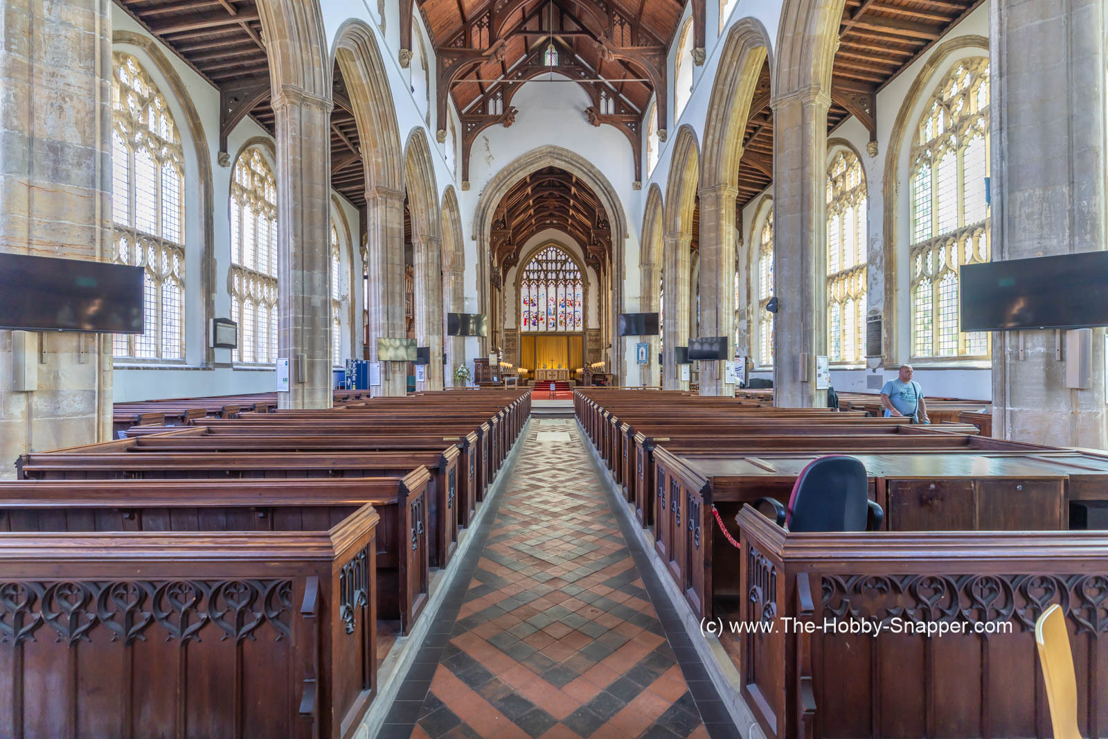 The church interior  